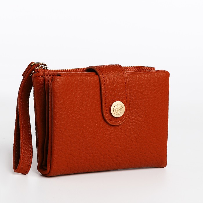 

Кошелек женский NoBrand 9883424 рыжий, Оранжевый, 9883424