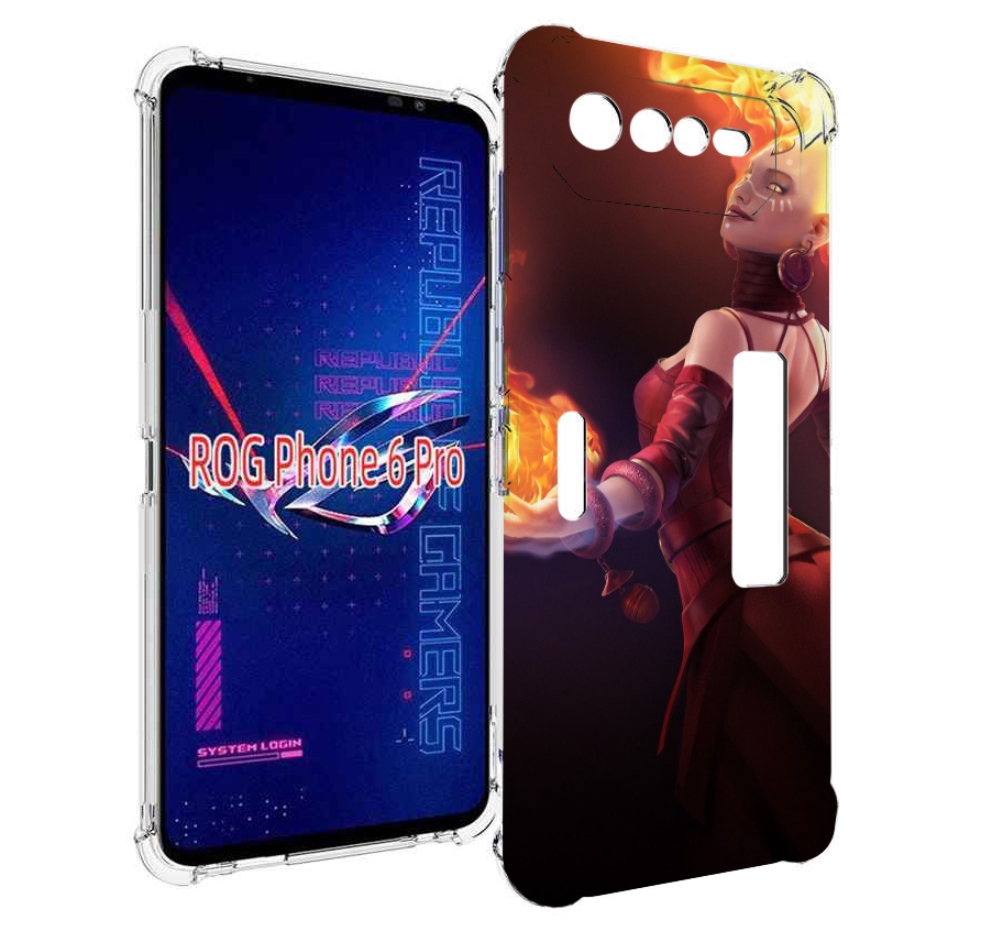 

Чехол MyPads dota 2 Lina для Asus ROG Phone 6 Pro, Прозрачный, Tocco