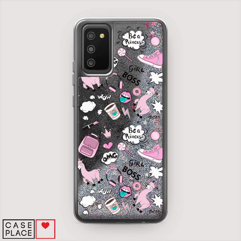 

Чехол Awog на Samsung Galaxy A02s / Самсунг A02s "Стильная лама", Разноцветный, 2102391-1