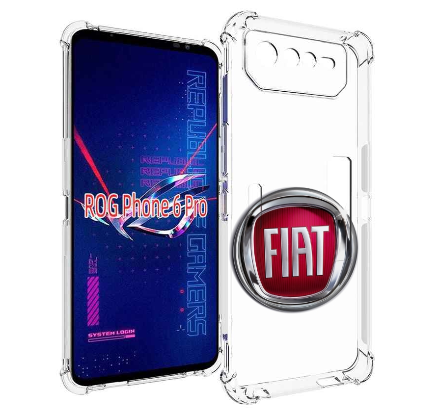 

Чехол MyPads fiat мужской для Asus ROG Phone 6 Pro, Прозрачный, Tocco