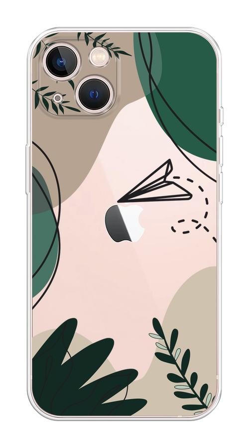 

Чехол Homey на Apple iPhone 13 "Secret Garden", Зеленый;бежевый;черный, 14250-1
