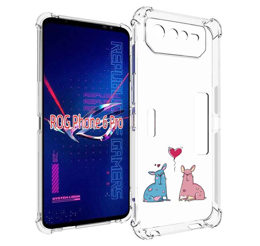 

Чехол MyPads Лама любовь для Asus ROG Phone 6 Pro, Прозрачный, Tocco