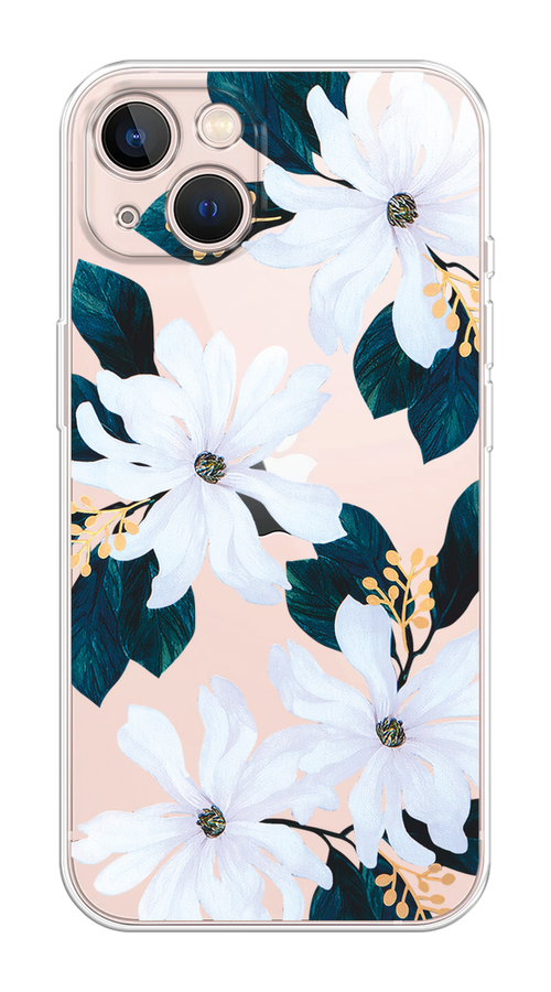 

Чехол Homey на Apple iPhone 13 "Delilah Flower", Зеленый;белый, 14250-1