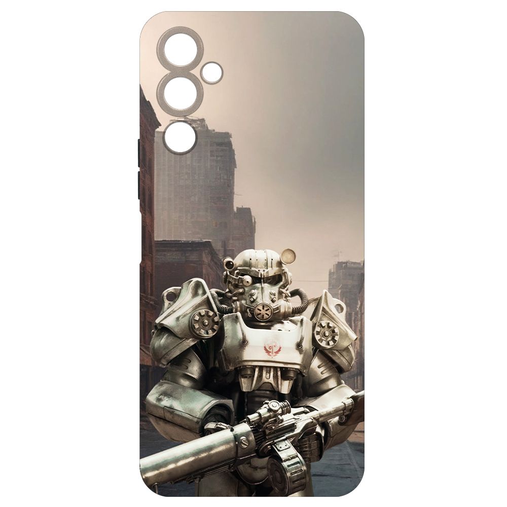 

Чехол-накладка Krutoff Soft Case Фоллаут (Fallout) - Рыцарь Братства для TECNO Pova 4