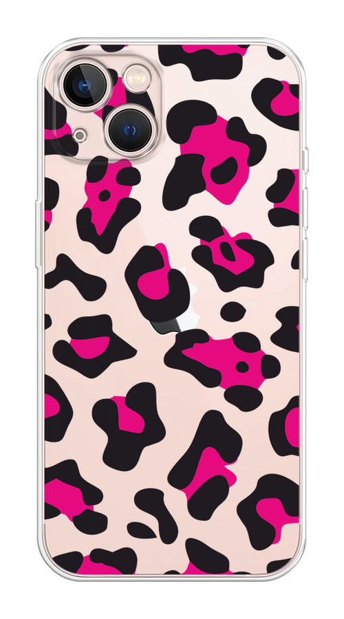 

Чехол Homey на Apple iPhone 13 "Pink cow spots", Черный;розовый, 14250-1