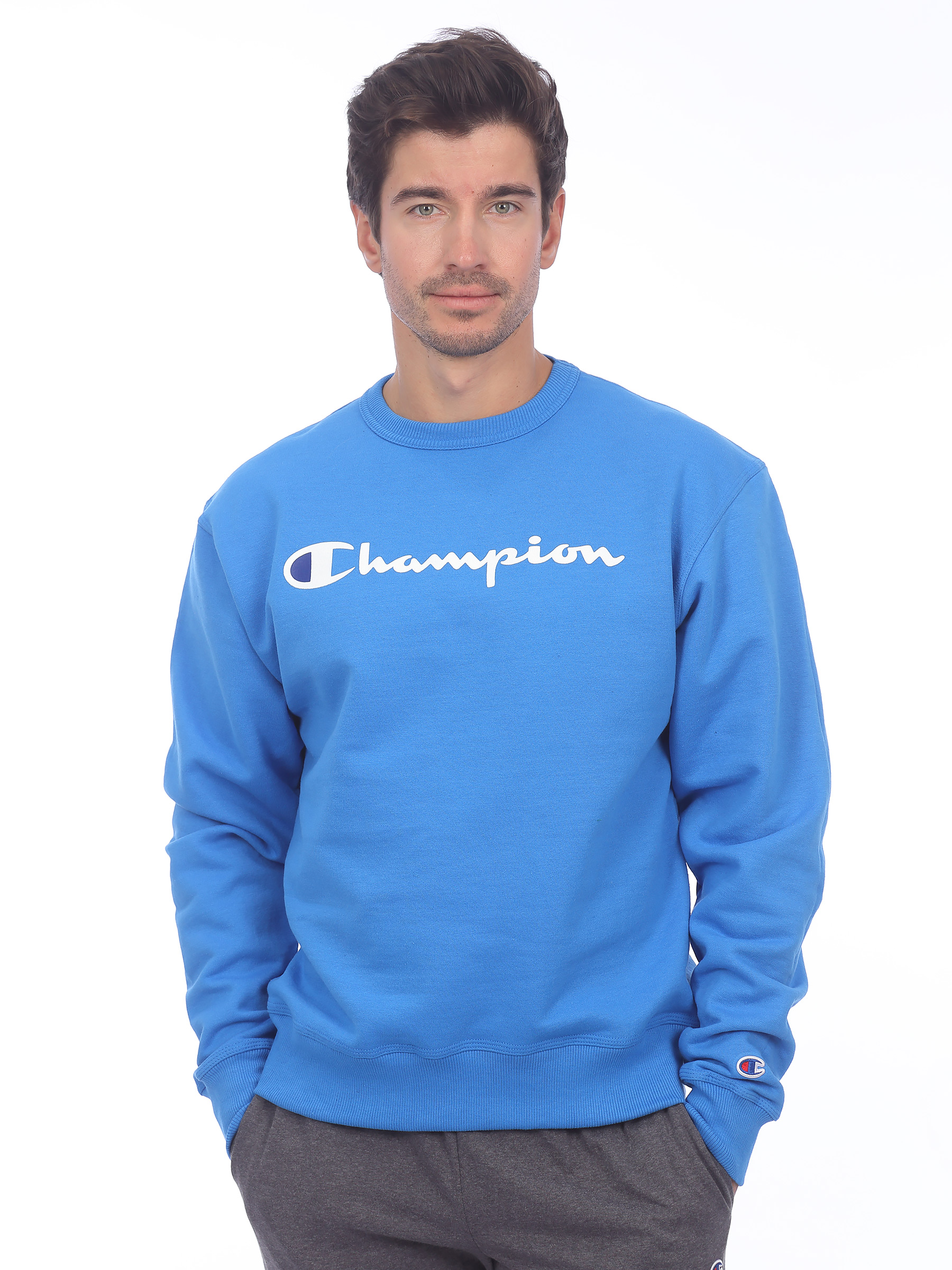 

Свитшот мужской Champion GF88HY07718 голубой XL, GF88HY07718