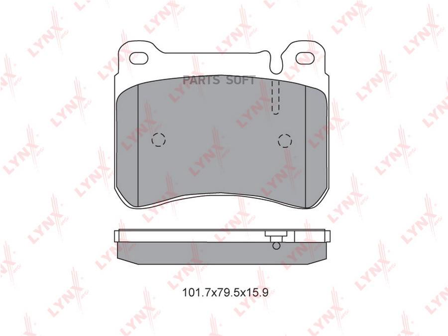 

Тормозные колодки LYNXauto передние дисковые BD5351