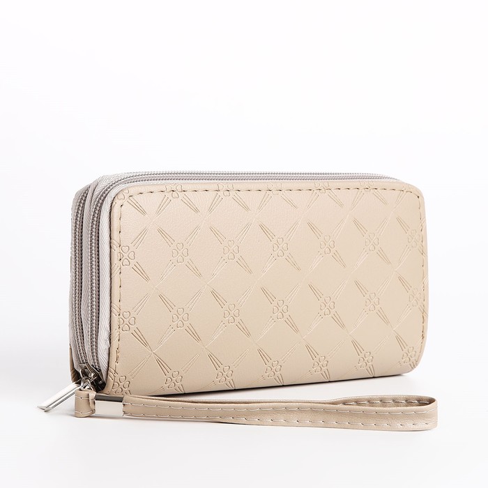 

Кошелек женский NoBrand 9730870 бежевый, 9730870