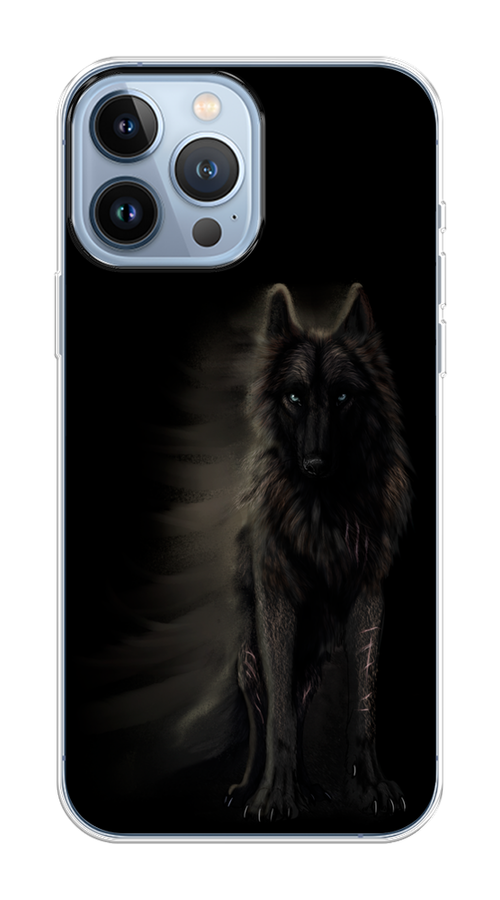 

Чехол Homey на Apple iPhone 13 Pro Max "Туманный волк", Черный, 14450-1