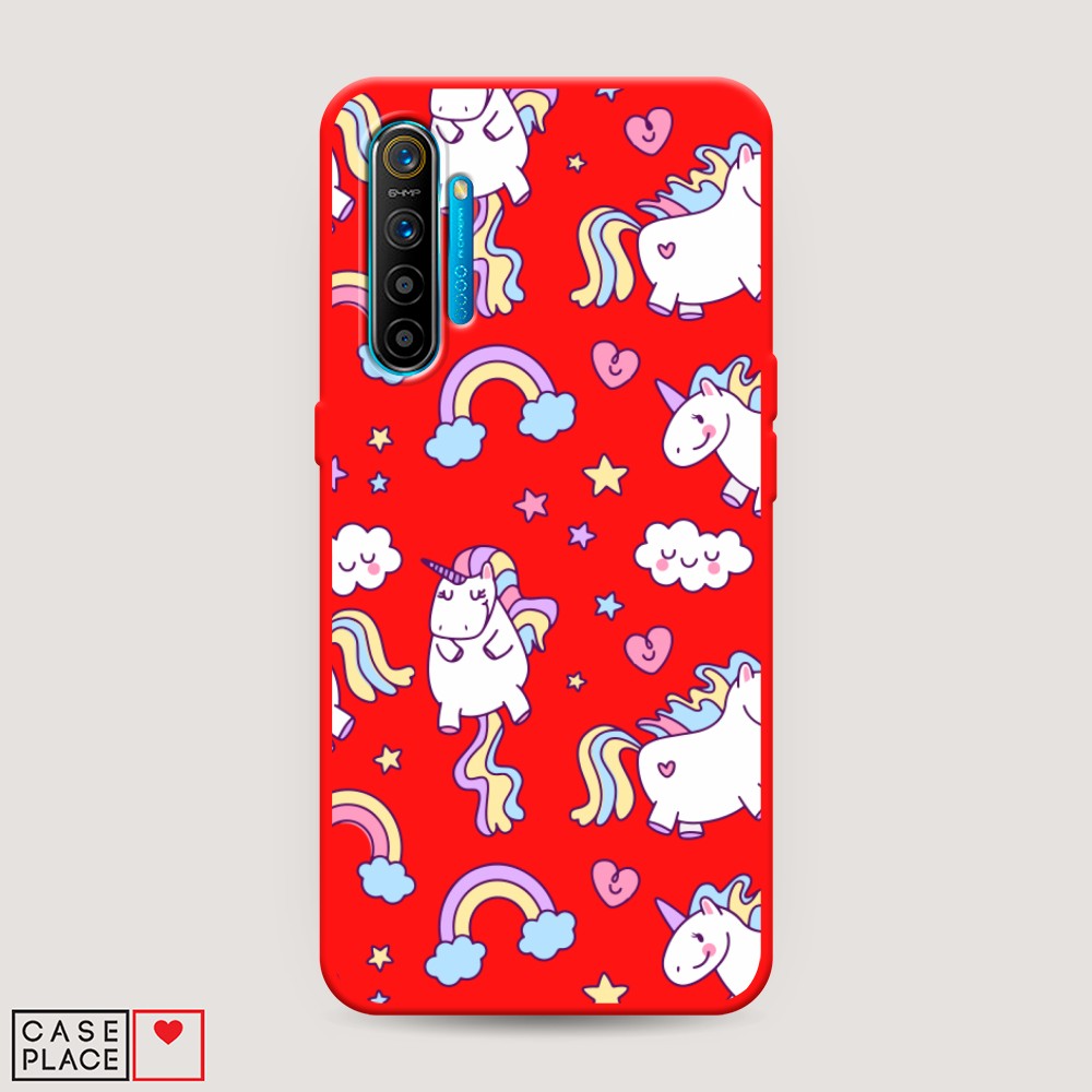

Матовый силиконовый чехол "Sweet unicorns dreams" на Realme XT, Sweet unicorns dreams