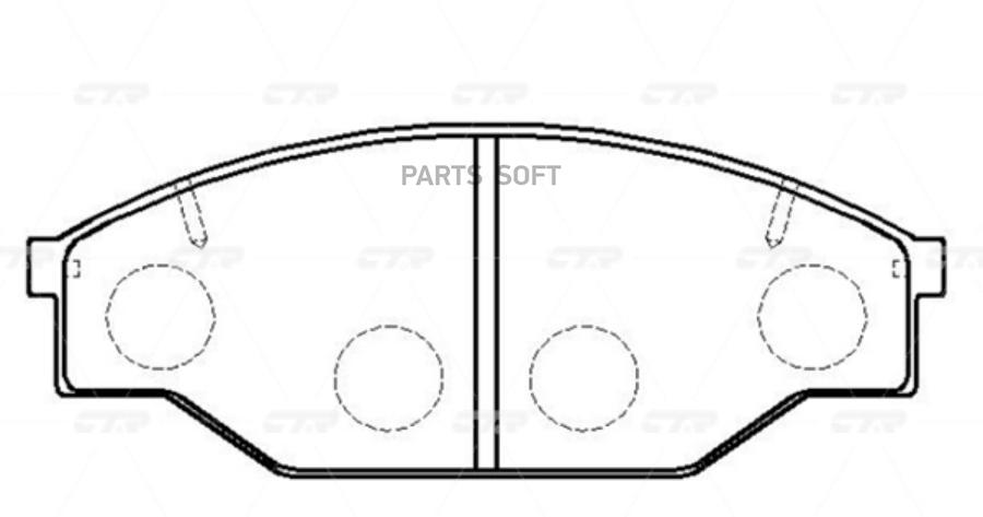 

Тормозные колодки Ctr gk1020