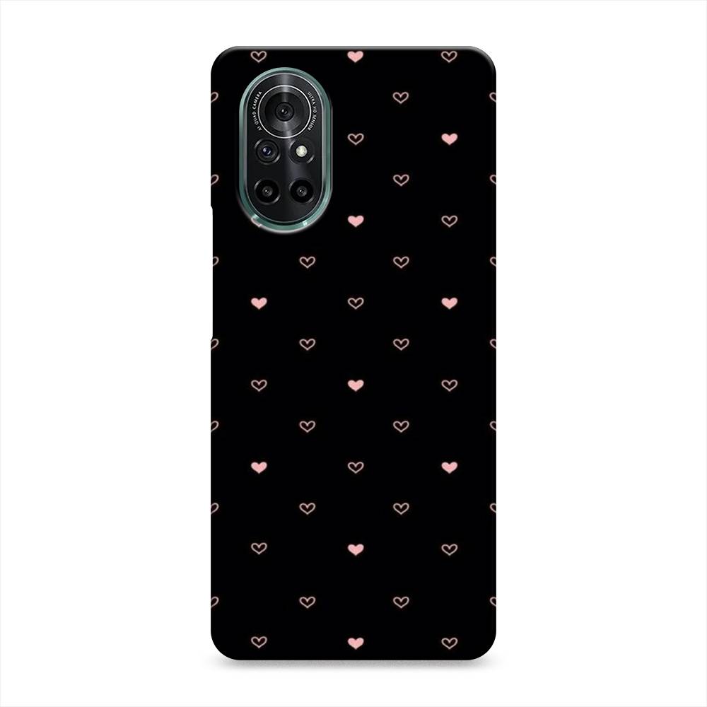 

Чехол Awog "Черный фон и сердечки" для Honor V40 Lite, 6105120-2