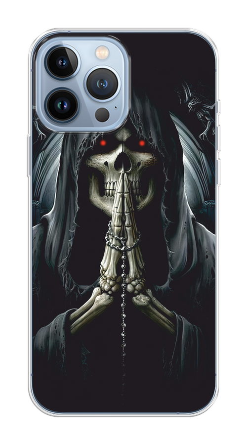 

Чехол Homey на Apple iPhone 13 Pro Max "Молитва", Серый, 14450-1