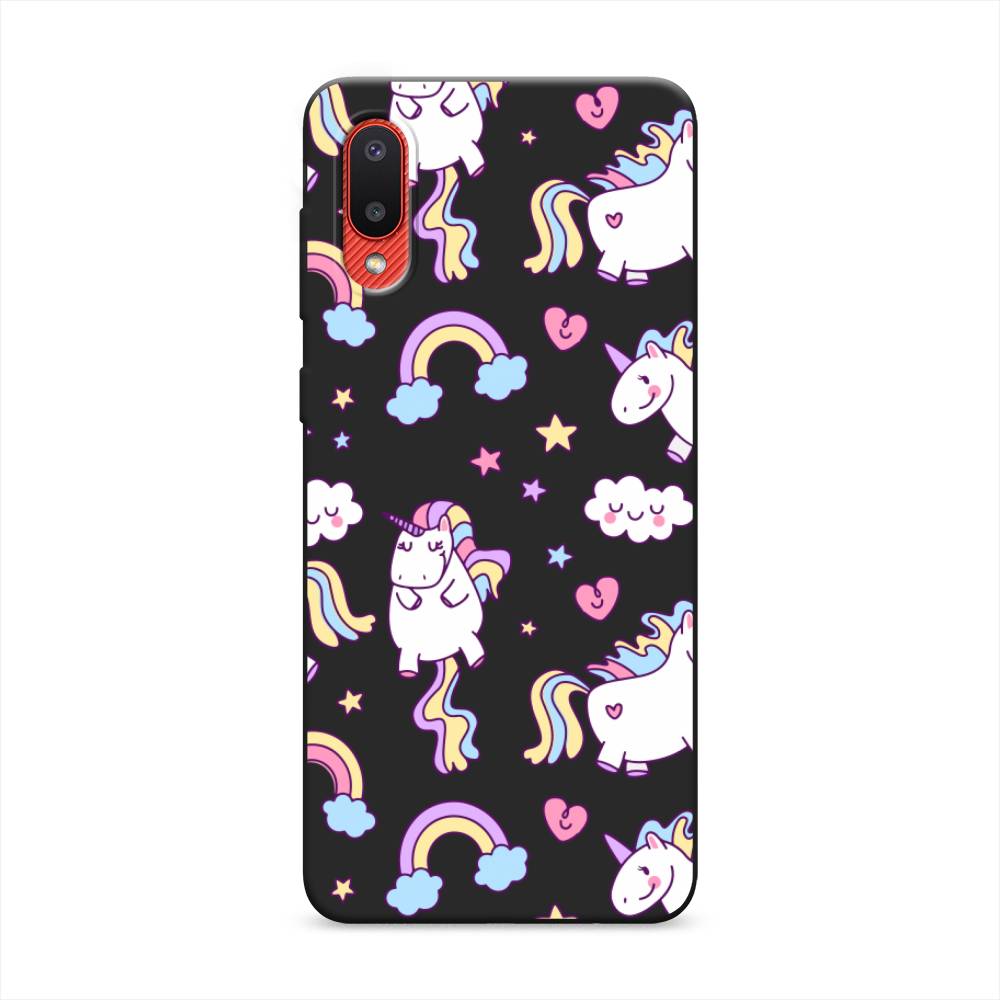 

Матовый силиконовый чехол "Sweet unicorns dreams" на Samsung Galaxy A02, Sweet unicorns dreams