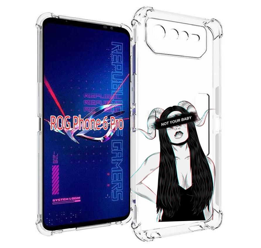 

Чехол MyPads not-your для Asus ROG Phone 6 Pro, Прозрачный, Tocco