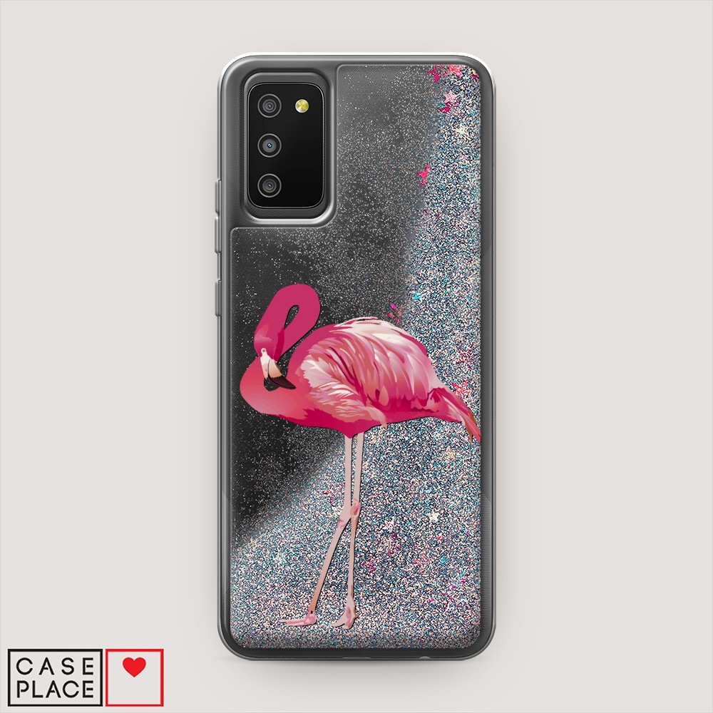 

Чехол Awog на Samsung Galaxy A02s / Самсунг A02s "Застенчивый фламинго", Разноцветный, 2102391-1