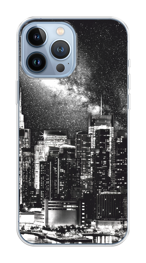 

Чехол Homey на Apple iPhone 13 Pro Max "Ночной Нью-Йорк", Черный;серый;белый, 14450-1