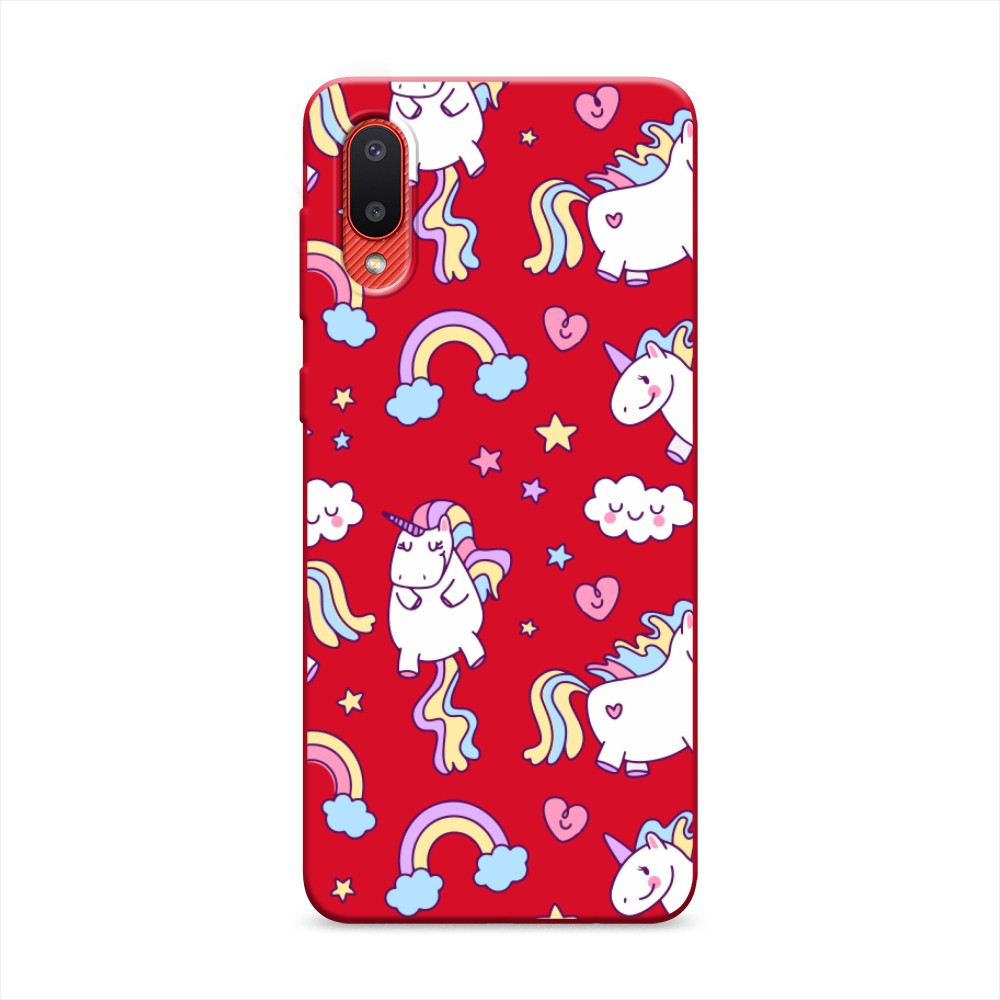 

Матовый силиконовый чехол "Sweet unicorns dreams" на Samsung Galaxy A02, Sweet unicorns dreams