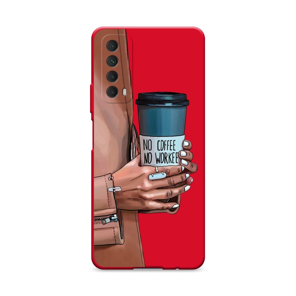 

Чехол Awog на Huawei P Smart 2021 "No coffee", Разноцветный, 6104753-1