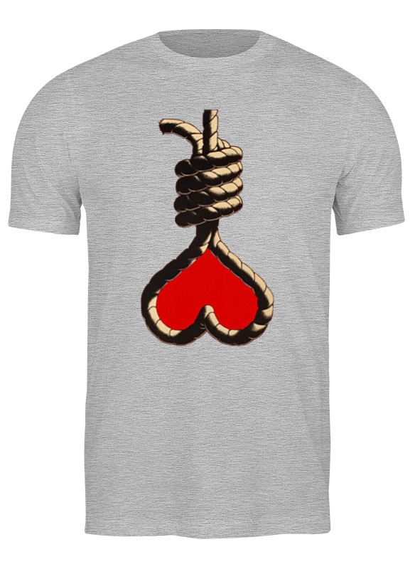 

Футболка женская Printio Love noose серая S, Серый, Love noose