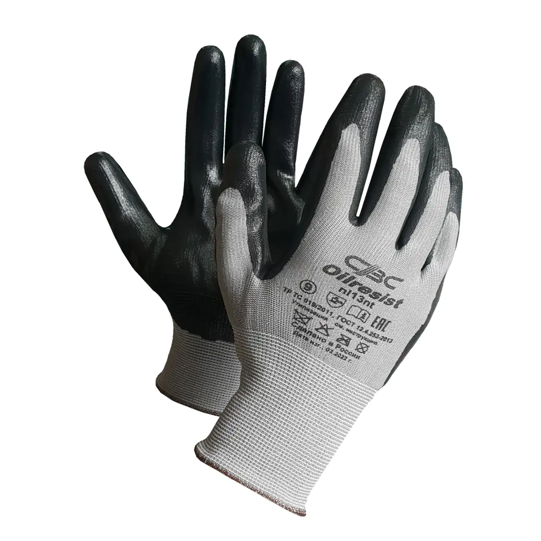 Перчатки обливные нитриловые CBC Oilresist NL13NT размер 9/L перчатки нитриловые одноразовые 40шт s m