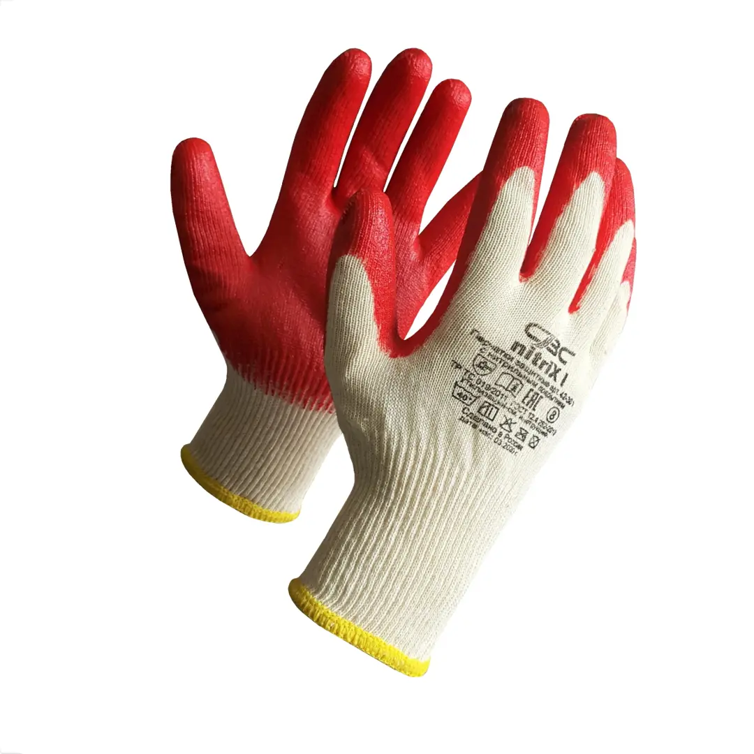 Перчатки обливные нитриловые CBC 42-301 размер 8/М нитриловые перчатки фабрика перчаток