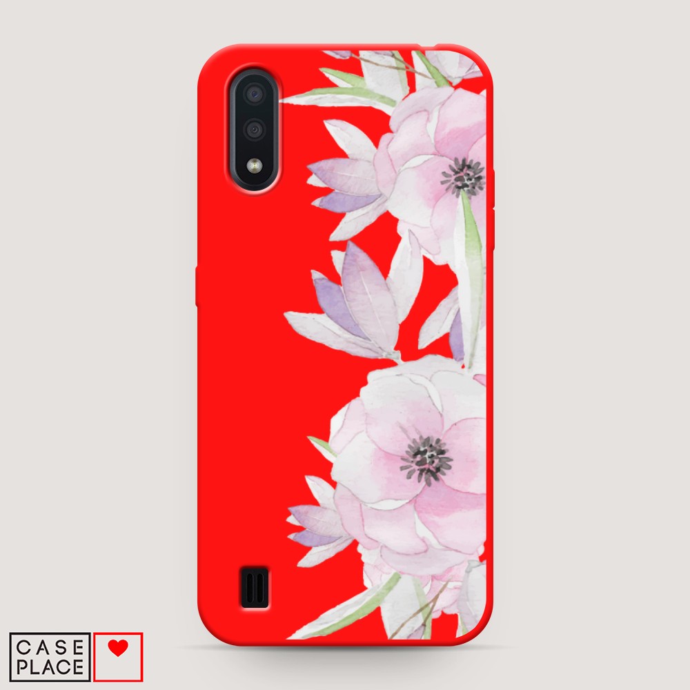 

Чехол Awog на Samsung Galaxy A01 "Нежные анемоны", Разноцветный, 29553-1