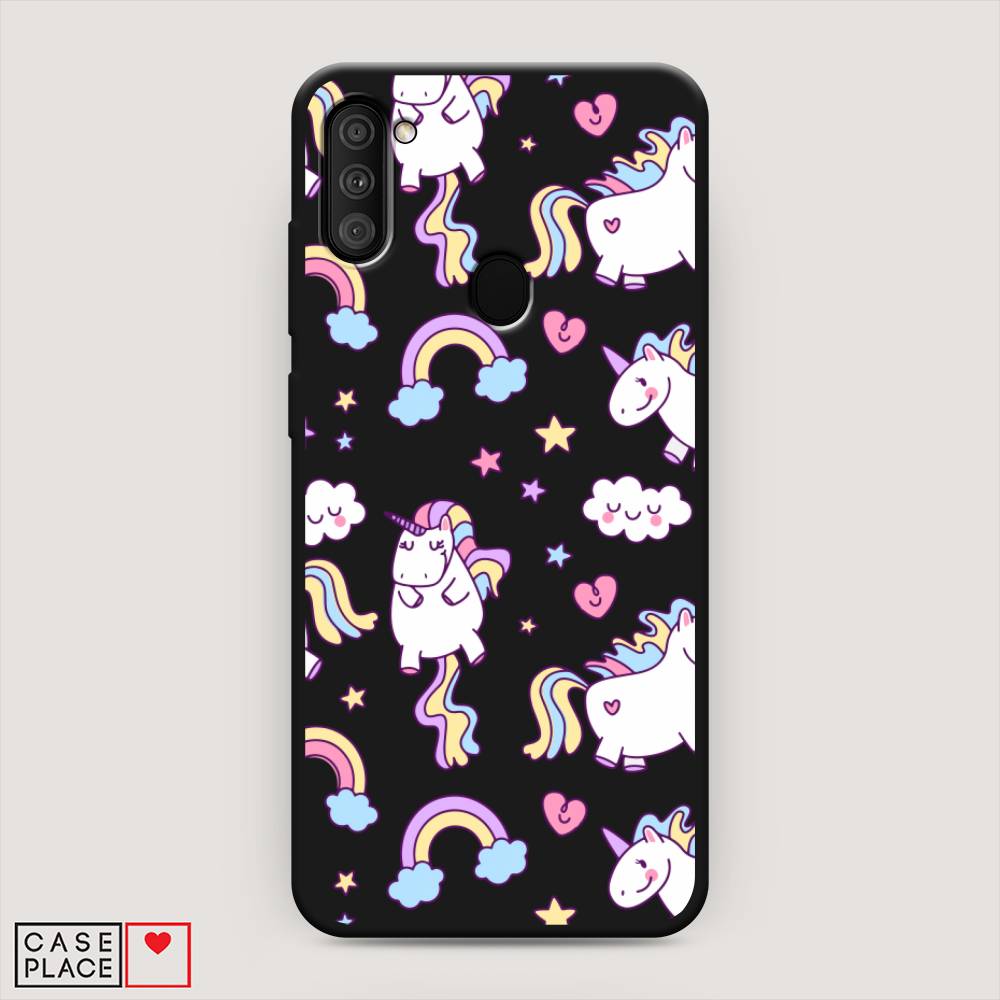 фото Матовый силиконовый чехол "sweet unicorns dreams" на samsung galaxy a11 awog