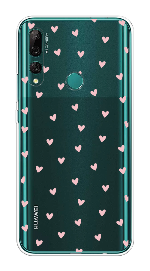

Чехол на Huawei Y9 Prime 2019 "Розовые сердечки паттерн", Розовый;прозрачный, 611950-1