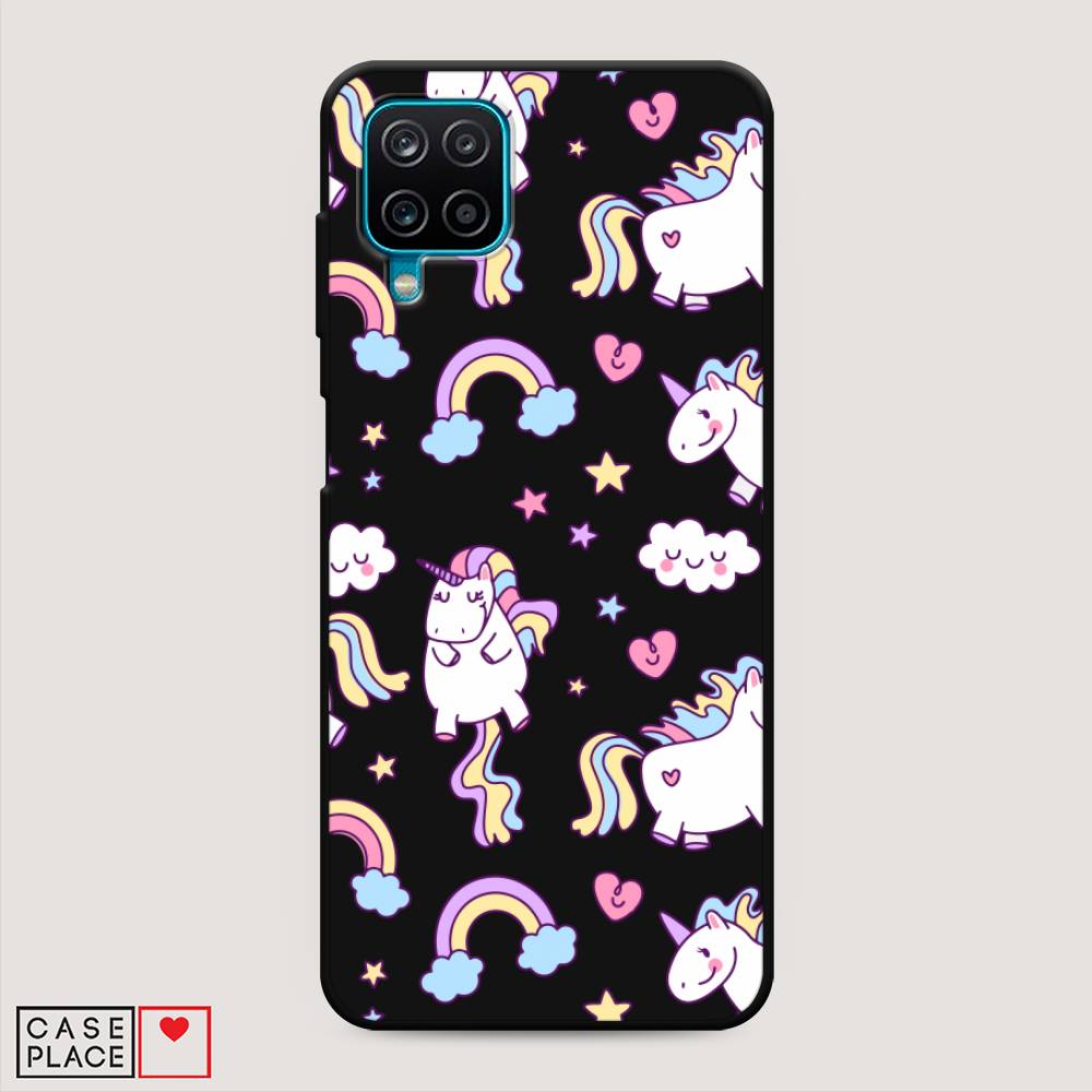 фото Матовый силиконовый чехол "sweet unicorns dreams" на samsung galaxy a12 awog