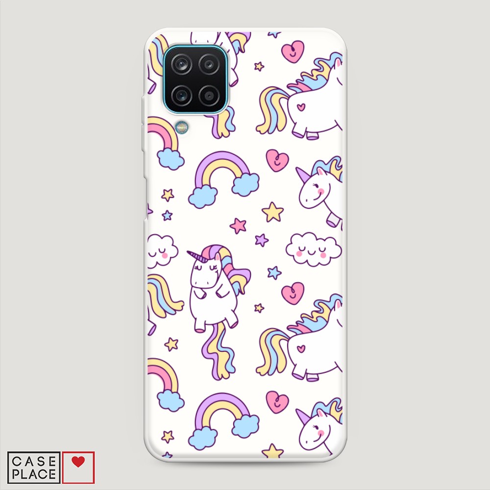 

Матовый силиконовый чехол "Sweet unicorns dreams" на Samsung Galaxy A12, Sweet unicorns dreams