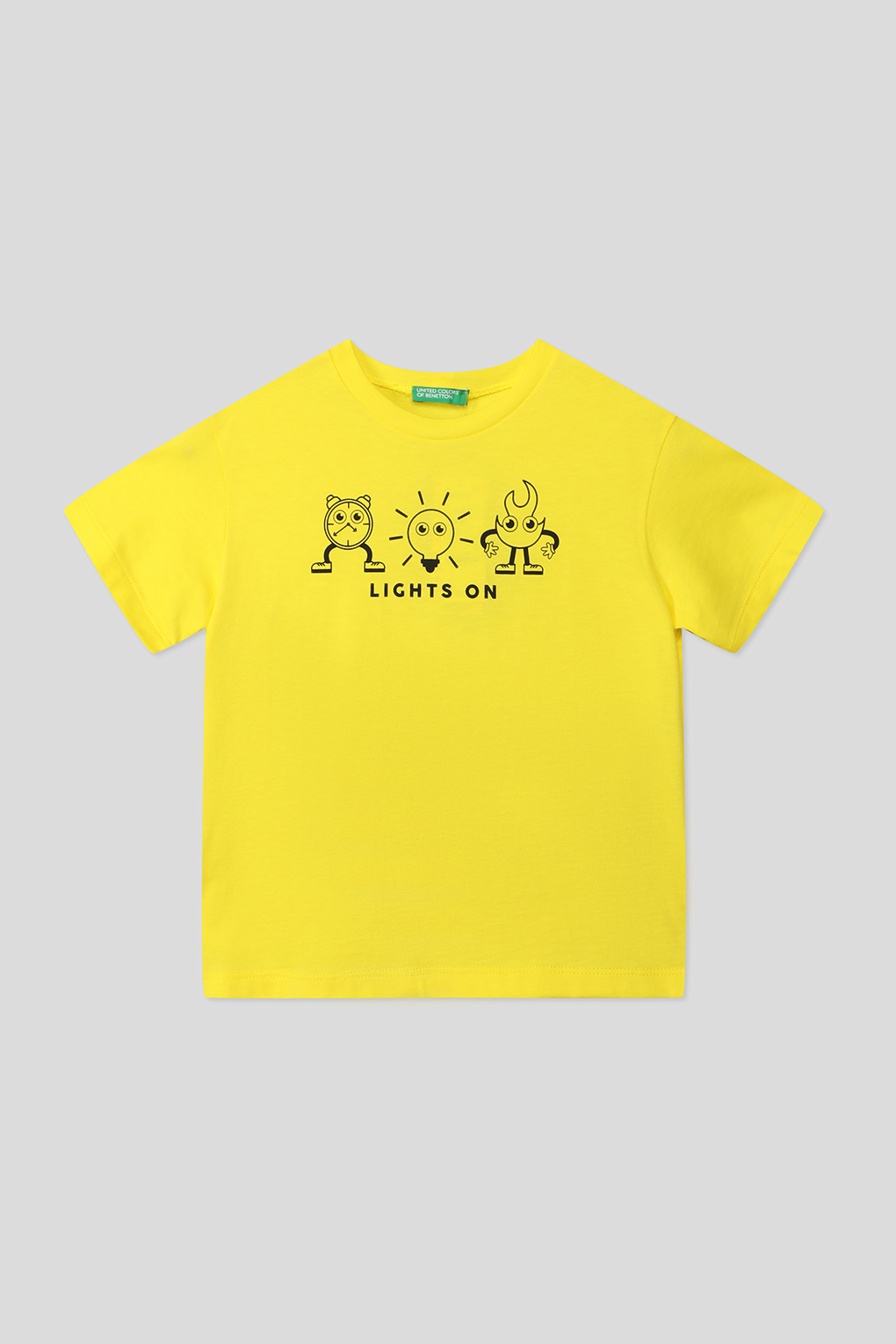 

Футболка детская Benetton 3I1XC10HH, желтый, 128, 3I1XC10HH