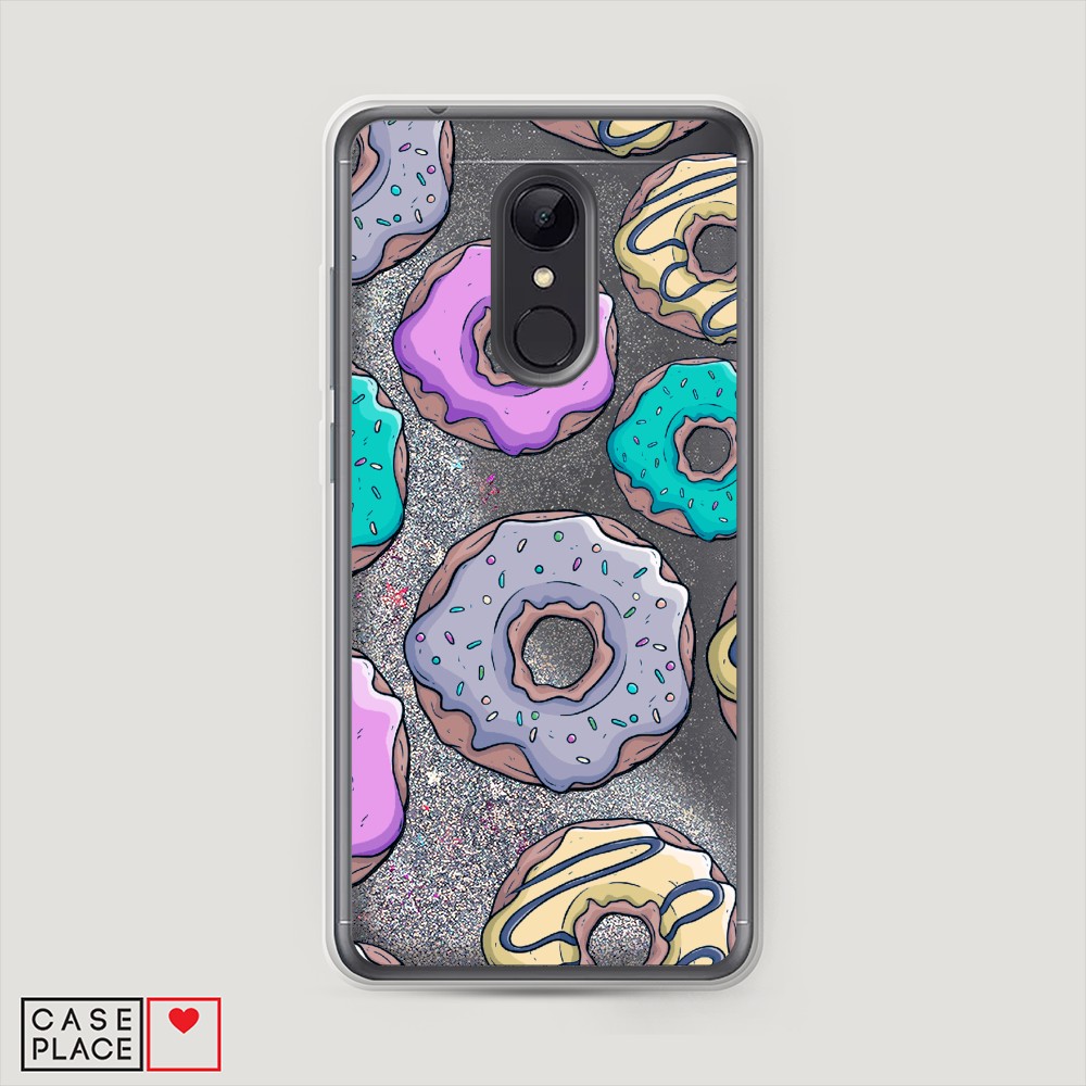 

Чехол Awog на Xiaomi Redmi 5 "Разноцветные пончики в глазури 2", Разноцветный, 33091-1
