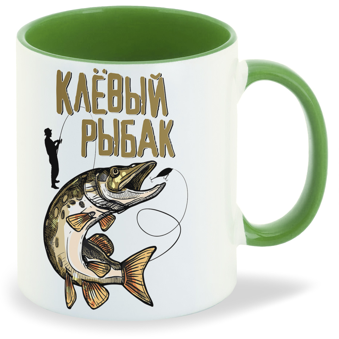 

Кружка CoolPodarok Прикол Рыбалка Клевый рыбак, Прикол Рыбалка Клевый рыбак