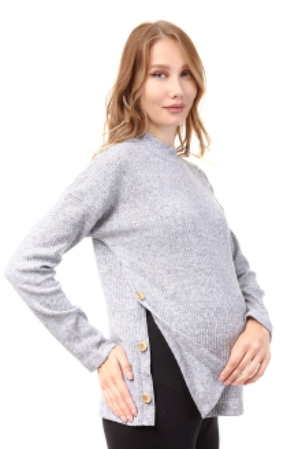 Джемпер для беременных женский Luvmabelly 59270 серый L (доставка из-за рубежа)