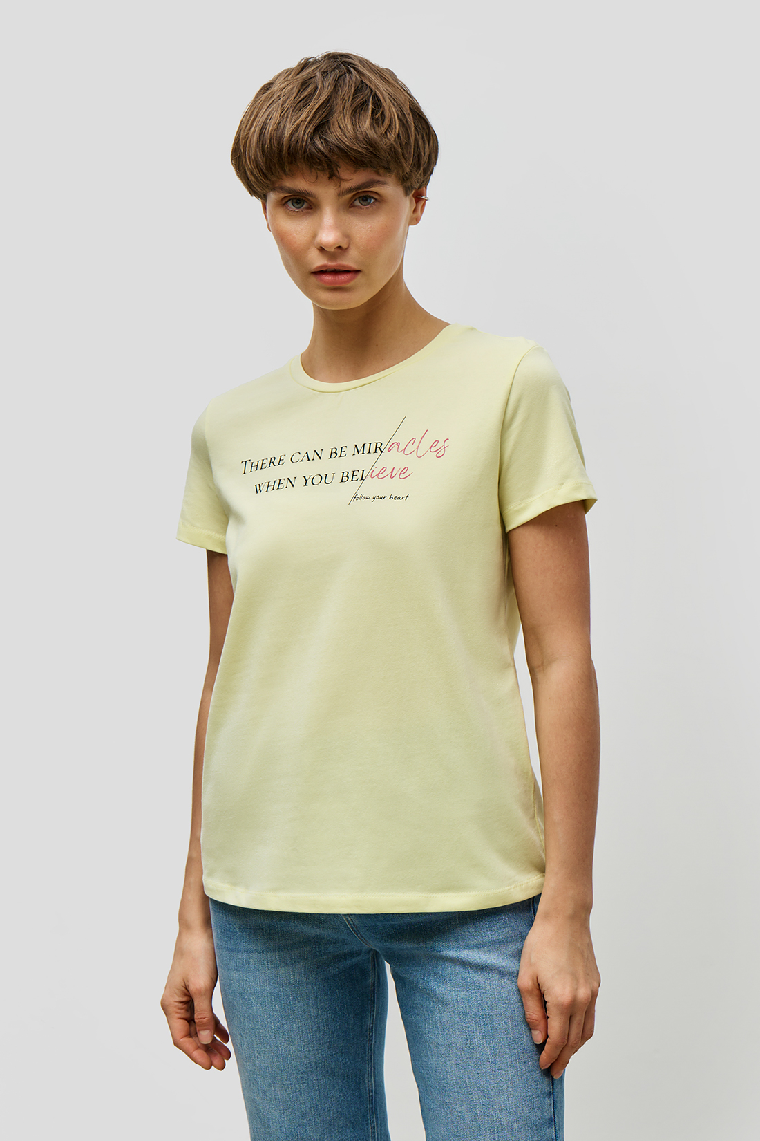 

Футболка женская Baon B2323067 желтая 2XL, Желтый, B2323067