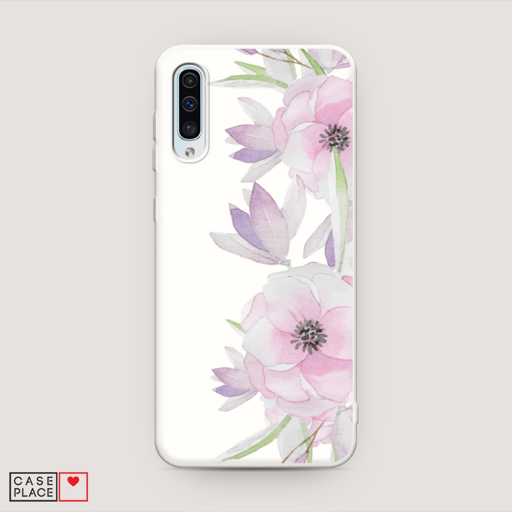 

Матовый силиконовый чехол "Нежные анемоны" на Samsung Galaxy A30s