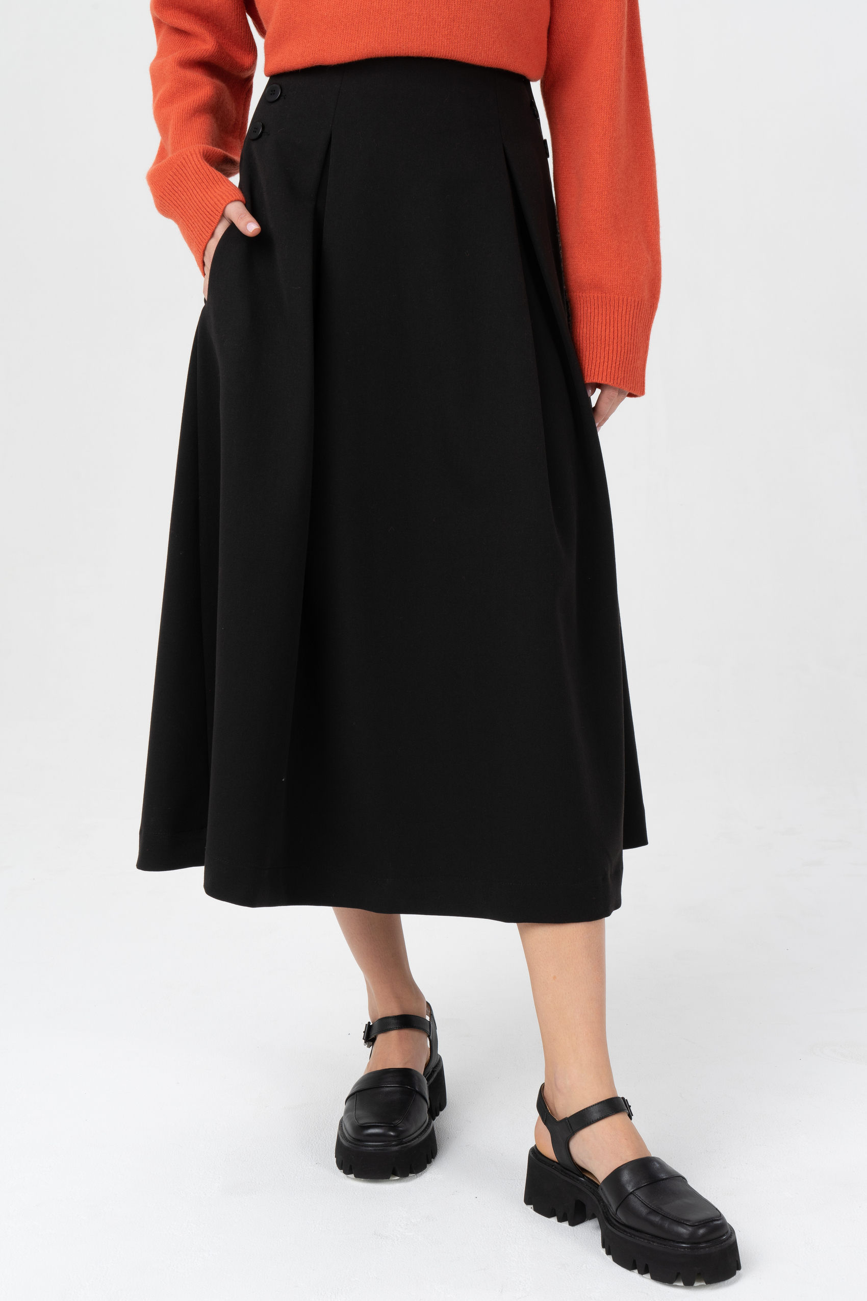 

Юбка женская Ennergiia AW23-SH08 черная 44 RU, AW23-SH08