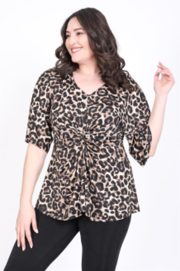 

Блуза женская My Line Moda 772 коричневая 3XL (доставка из-за рубежа), Коричневый, 772