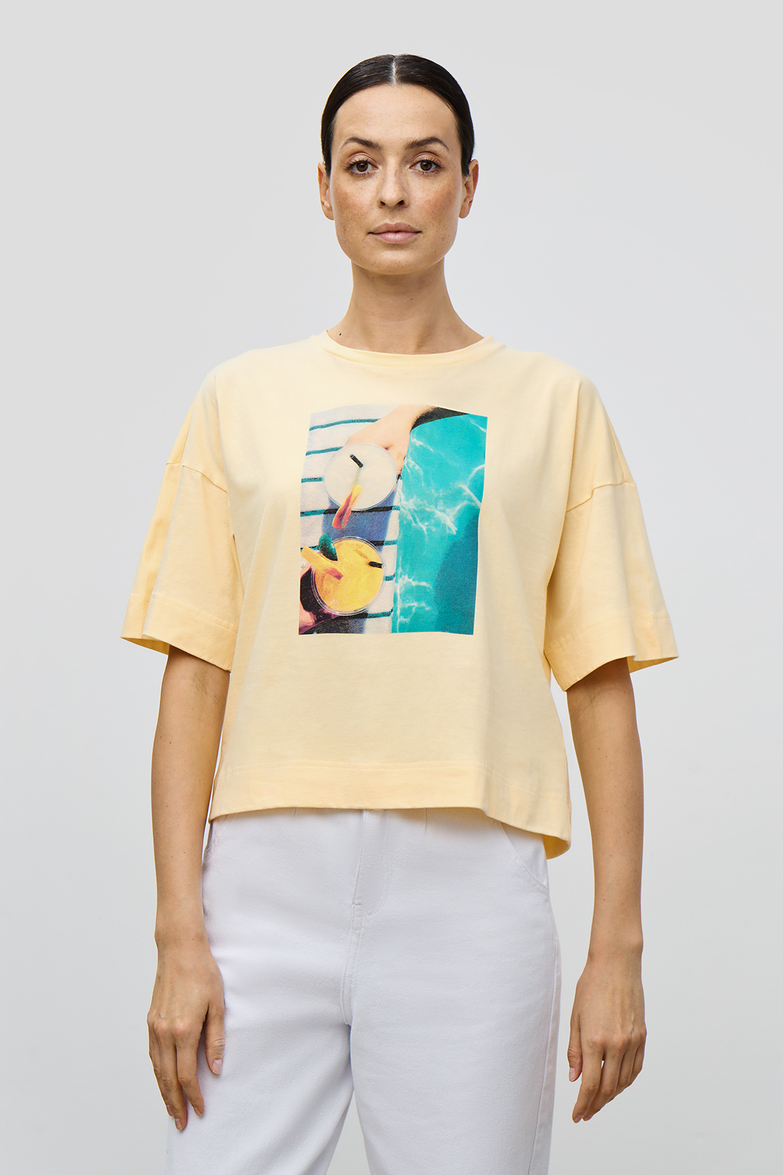 

Футболка женская Baon B2323089 желтая 2XL, Желтый, B2323089