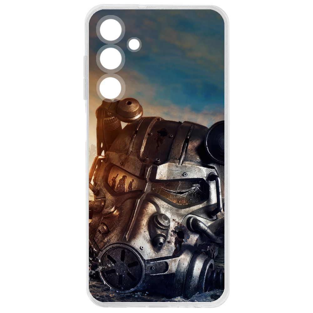 

Чехол-накладка Krutoff Clear Case Фоллаут - Шлем Т-60 для Samsung Galaxy A25 5G (A256), Прозрачный