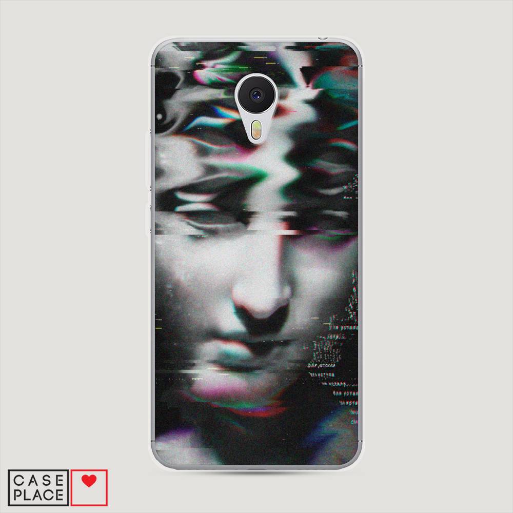 

Чехол Awog на Meizu M3 "Glitch Art", Серый, 70350-9
