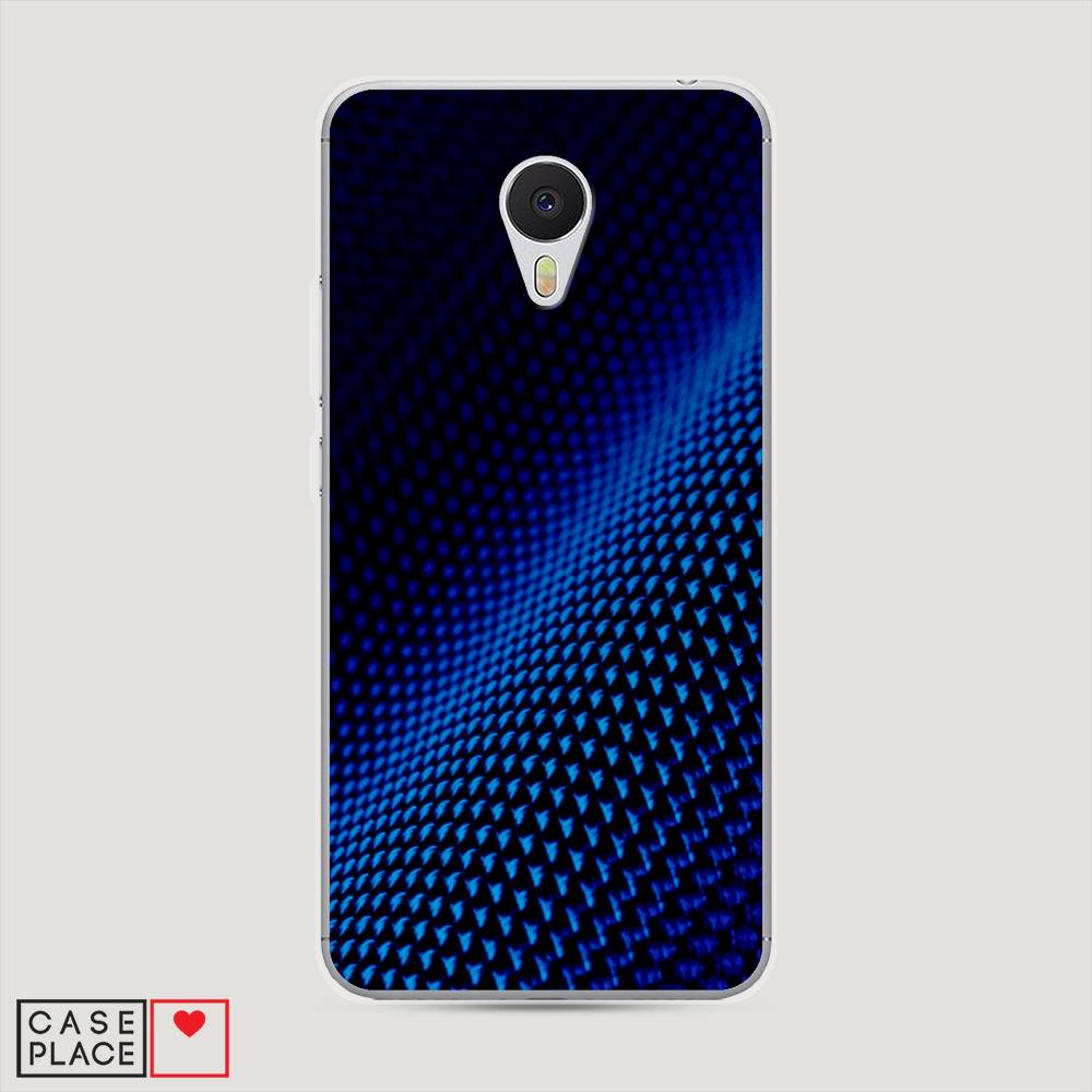 

Чехол Awog на Meizu M3 "Синий карбон", Черный;синий, 70350-3