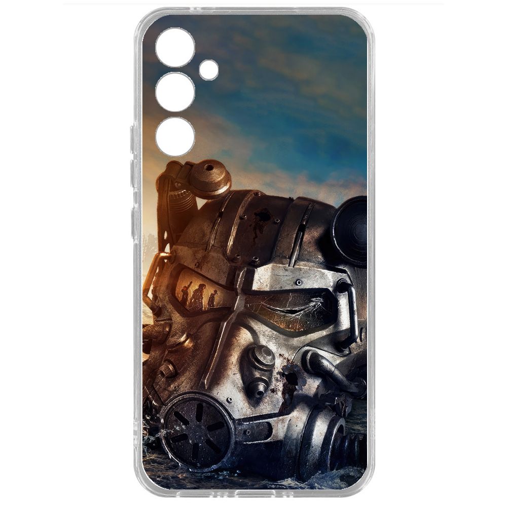 

Чехол-накладка Krutoff Clear Case Фоллаут - Шлем Т-60 для Samsung Galaxy A34 5G (A346), Прозрачный