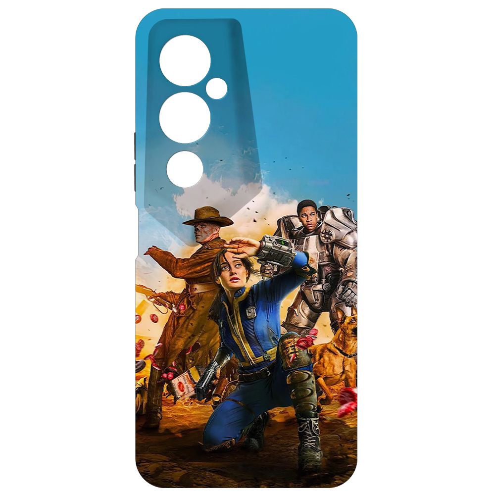 

Чехол-накладка Krutoff Soft Case Фоллаут (Fallout)-Люси, Гуль и Аарон для TECNO Pova 4 Pro