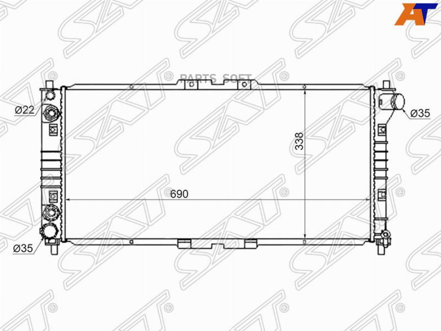 

Радиатор Mazda Capella/Millenia/626/Cronos/Efini/Ms-6/Eunos 500/Ford Telstar V6 1.8/2.5 92