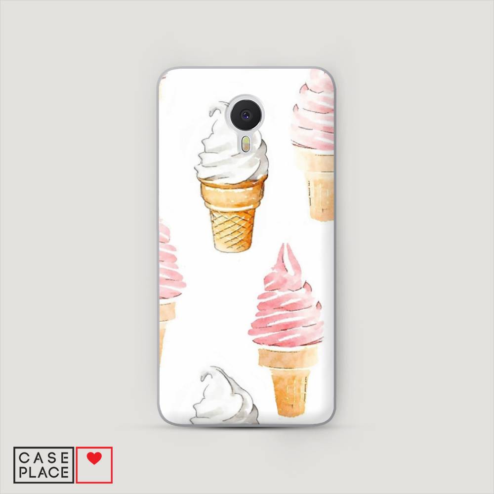

Чехол Awog на Meizu M3 Note "Нарисованное мороженое", Белый;розовый, 70550-10