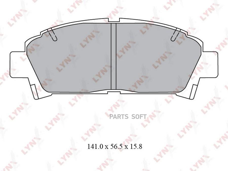 

Тормозные колодки LYNXauto передние дисковые BD7558