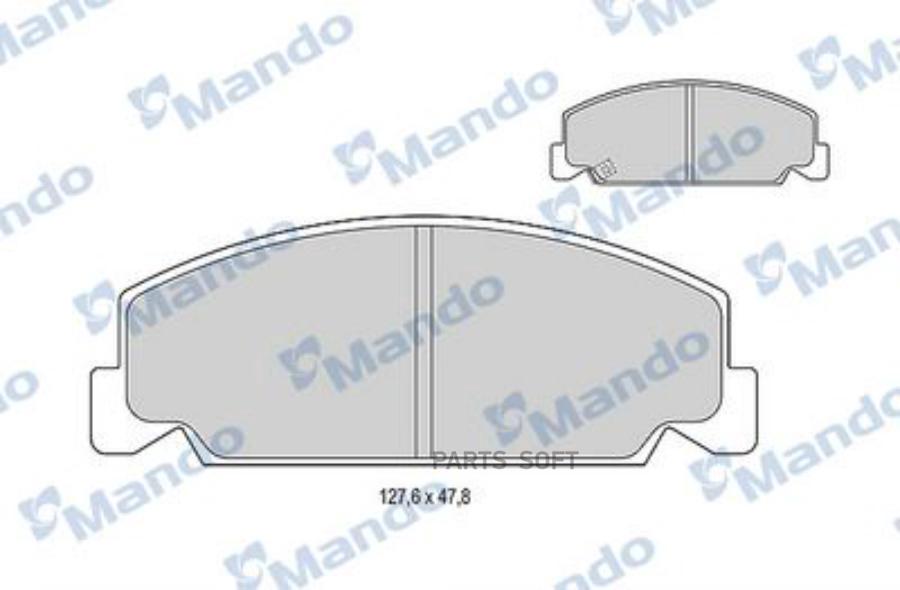

Тормозные колодки Mando передние дисковые MBF015077