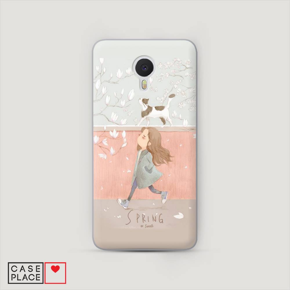 

Чехол Awog на Meizu M3 Note "Девочка-весна", Серый, 70550-7